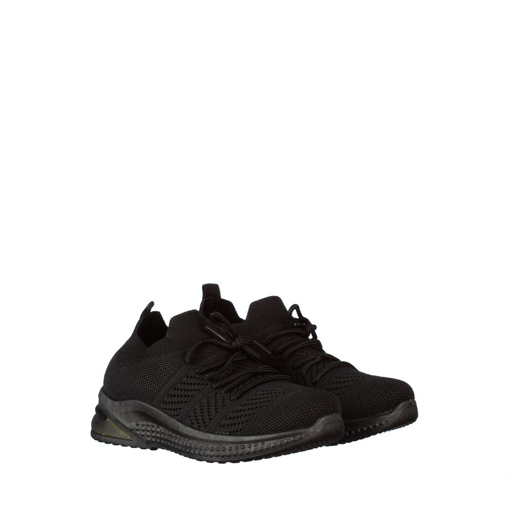 Pantofi sport copii negri din material textil Kimmy Incaltaminte Copii 2023-03-21